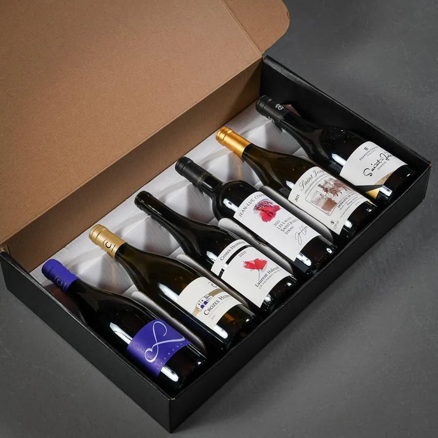 Coffret cadeau de vins Boîte à Cépages pour entreprises